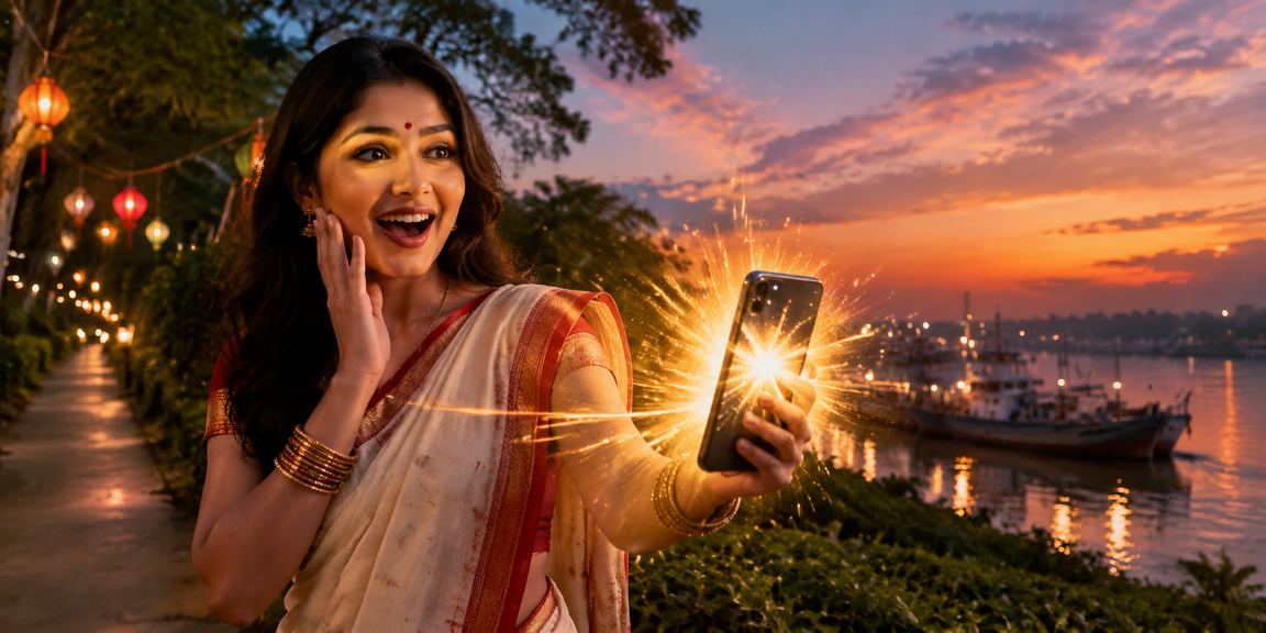 A user making taka777 casino transactions on mobile during the Pohela Boishakh festival